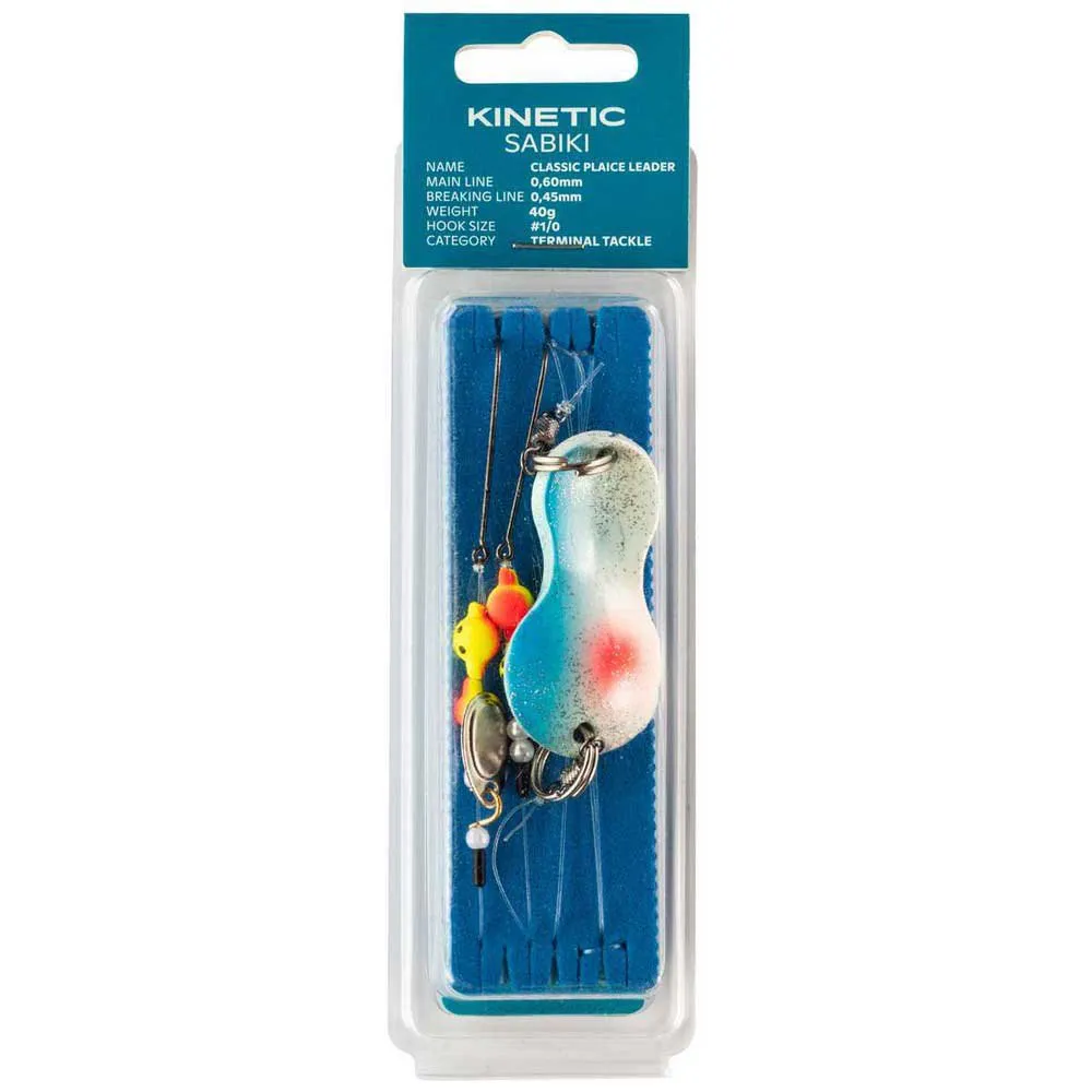 Kinetic Sabiki Classic Plaice Leader 80g Feather Rig 3 Kinetic Sabiki Classic Plaice Leader 80g Feather Rig