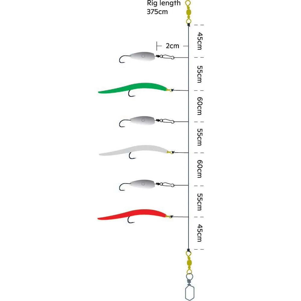 Kinetic Sabiki Harpe Kroksett Feather Rig 4 Kinetic Sabiki Harpe Kroksett Feather Rig - Image 2