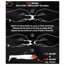 SAKURA L16 Shad Jig Head -Kineti Hook Shop sakura l16 shad jig head 2